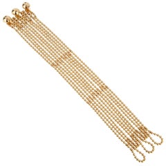 Cartier Gelbgold Draperie Damenarmband