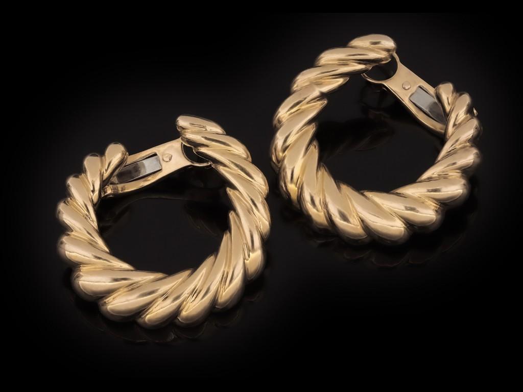 gold cartier earrings