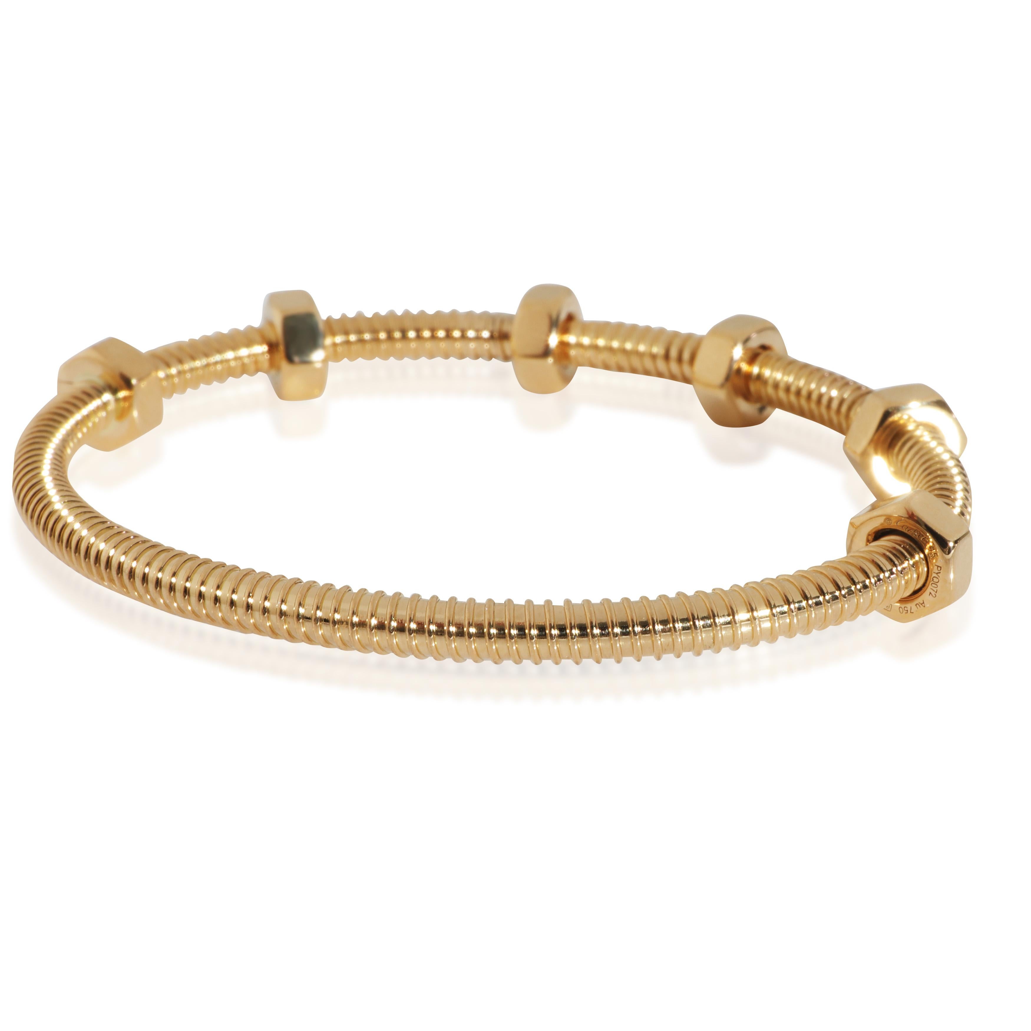 Or jaune de Cartier  Bracelet Ecrou

DÉTAILS PRIMAIRES
SKU : 145187
Titre de la liste : Cartier Or Jaune  Bracelet Ecrou
Description de l'état : Vendue au détail à 7750 USD. En excellent état et récemment poli. Longueur : 15 cm. Livré avec boîte ;
