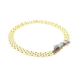 Cartier Halskette "Maillon Panthère" aus Gelbgold, Smaragd und Onyx
