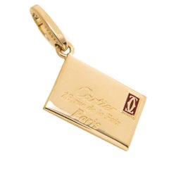 Cartier Yellow Gold Envelope Charm