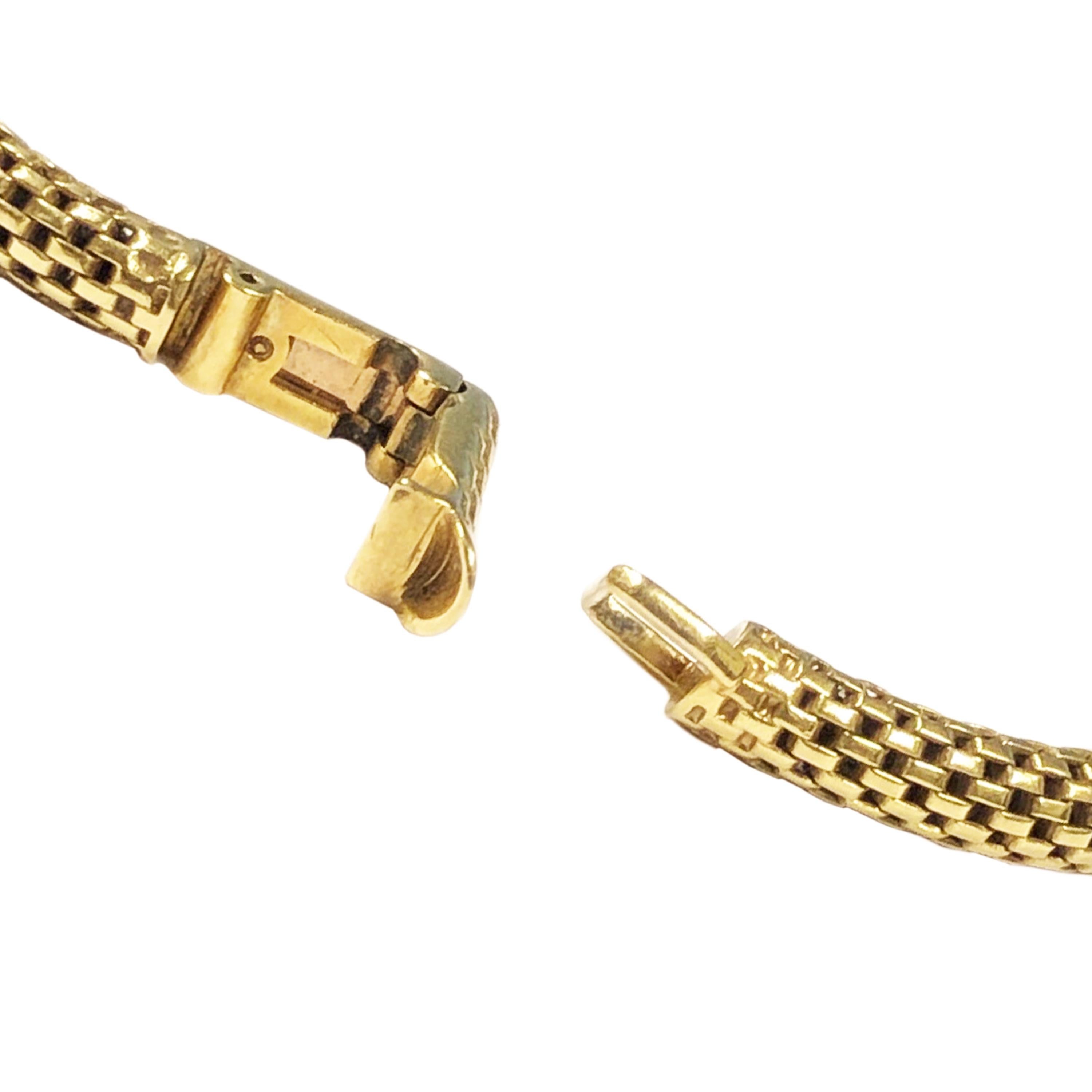 Cartier Gelbgold EWC Damen-Armbanduhr mit mechanischem Rückenaufzug 1
