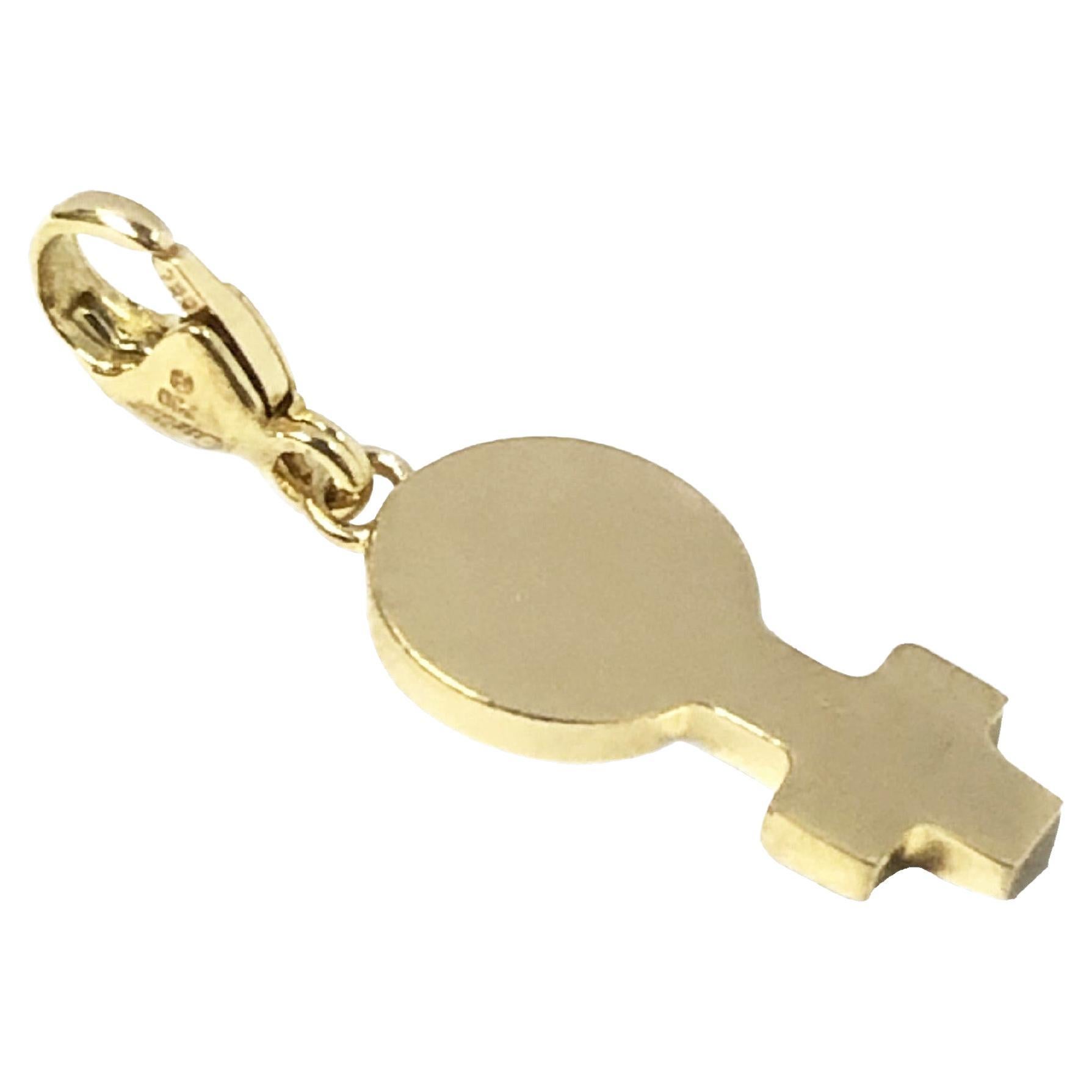 Cartier Yellow Gold Female Sex Symbol Charm For Sale