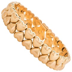 Cartier Yellow Gold Heart Link Bracelet