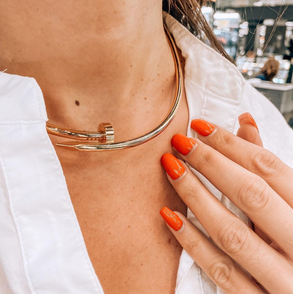 nail necklace cartier dupe