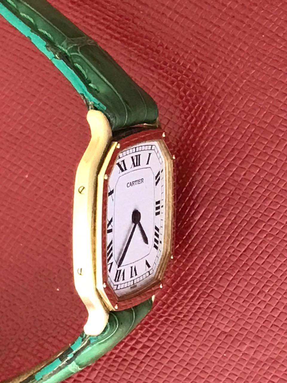 Cartier Yellow Gold Ladies Manual Wind Wristwatch 1