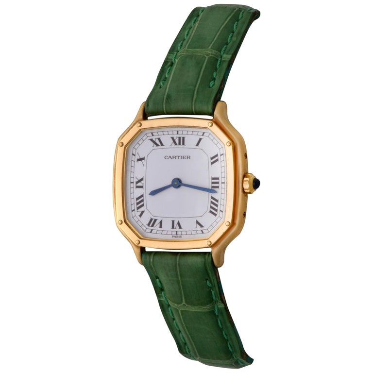 Cartier Yellow Gold Ladies Manual Wind Wristwatch at 1stDibs