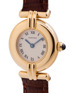 Cartier Yellow Gold Lady Colisee Quartz Wristwatch, circa 1990s