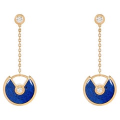Orecchini Cartier in oro giallo con Lapis Lazulli e diamanti B830123