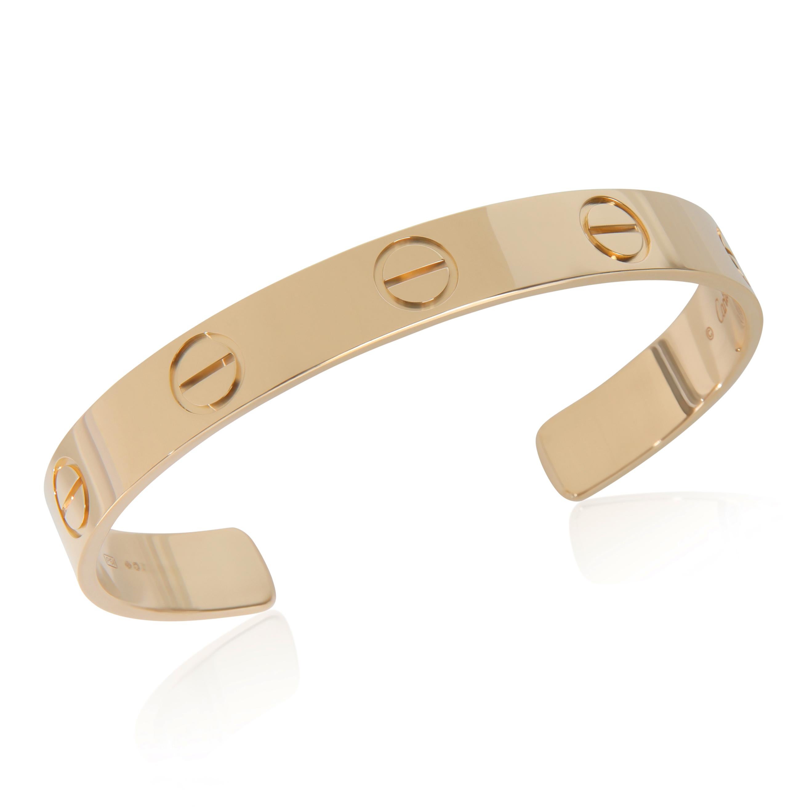 Pulsera brazalete Cartier de oro amarillo modelo grande Love

DETALLES PRINCIPALES
SKU: Z149555
Título del listado: Cartier Oro Amarillo  Modelo Grande Brazalete Amor
Descripción del estado: La colección Love de Cartier es el epítome de lo icónico,