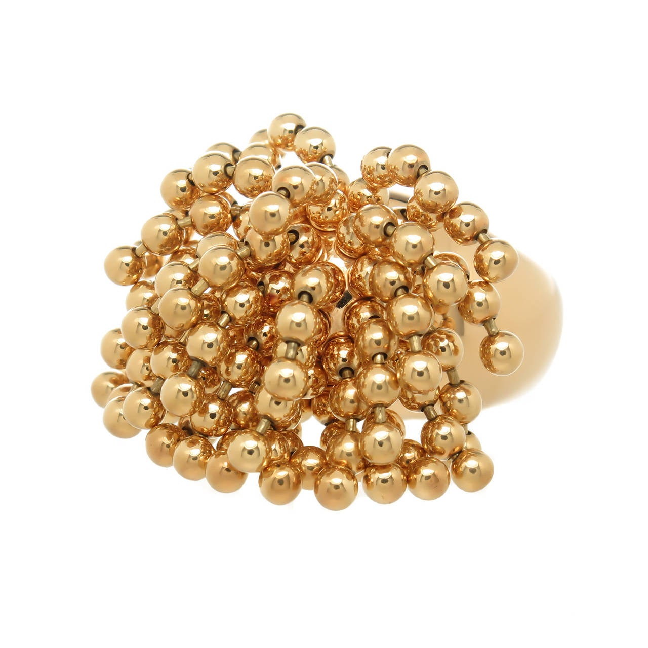 Cartier Yellow Gold Large Nouvelle Vague Perruque Ring 1