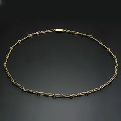 CARTIER Yellow Gold Long Link Chain Necklace