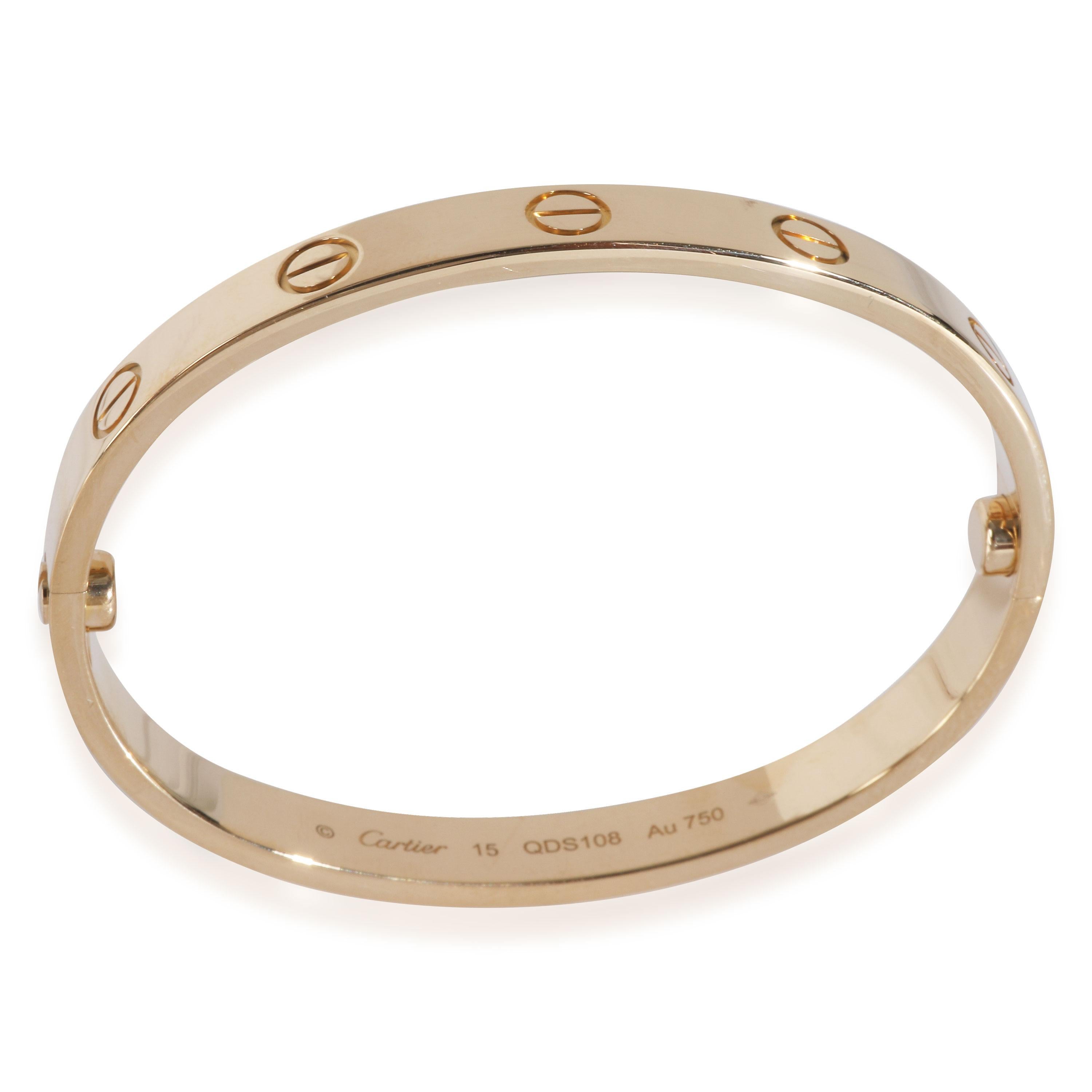 Cartier Yellow Gold Love Bracelet

PRIMARY DETAILS
SKU: 146312
Listing Title: Cartier Yellow Gold Love Bracelet
Condition Description: Cartier's Love collection is the epitome of iconic, from the recognizable designs to the history behind the