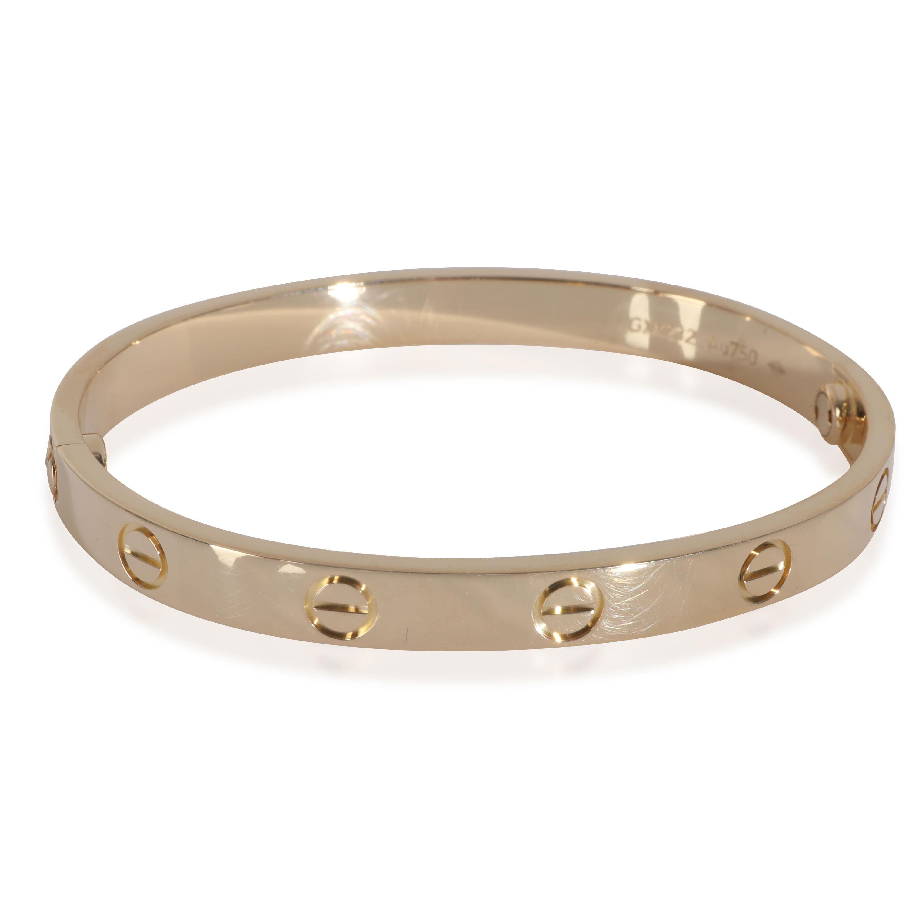 Or jaune de Cartier  Bracelet d'amour Bon état - En vente à New York, NY