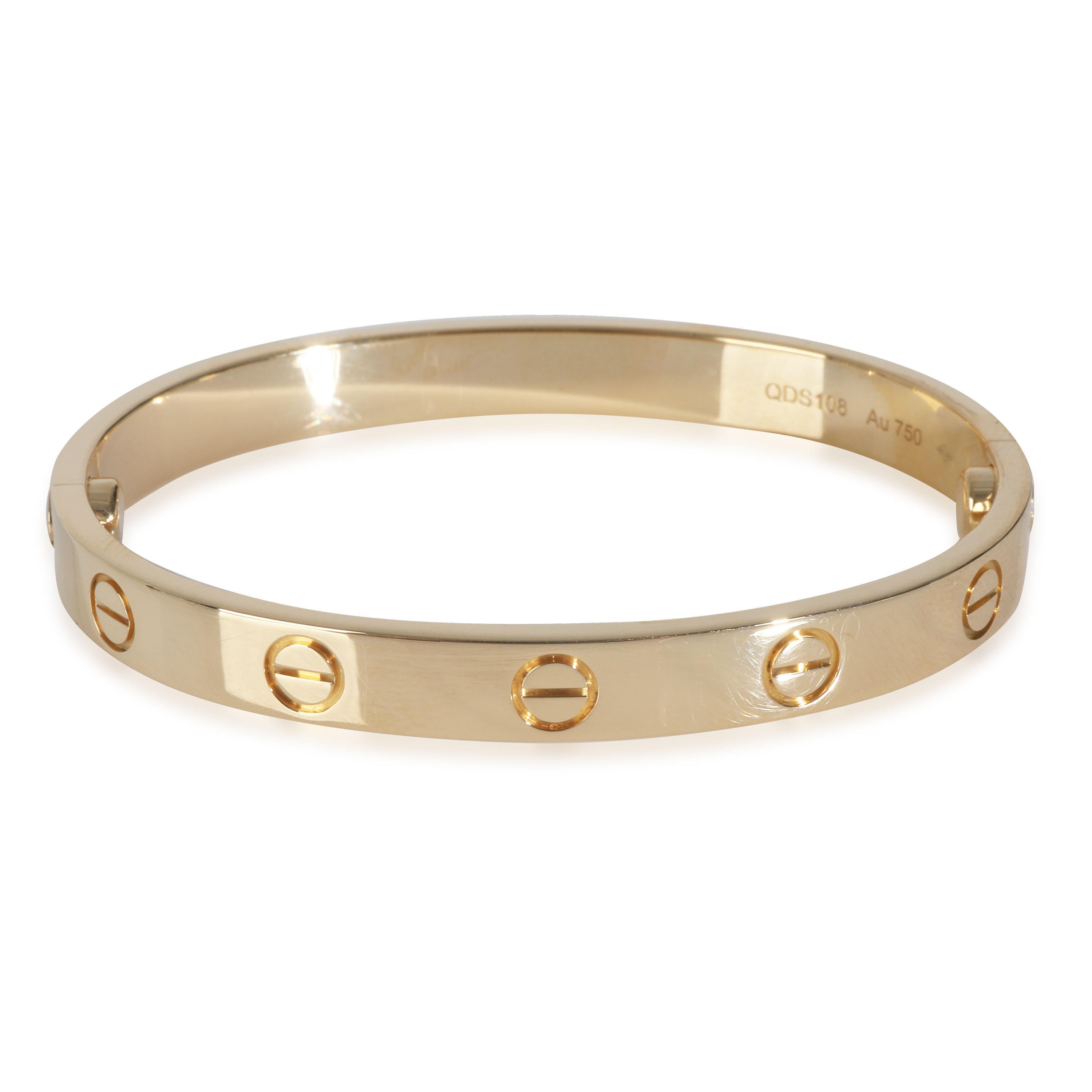 Cartier Yellow Gold Love Bracelet In Excellent Condition For Sale In New York, NY