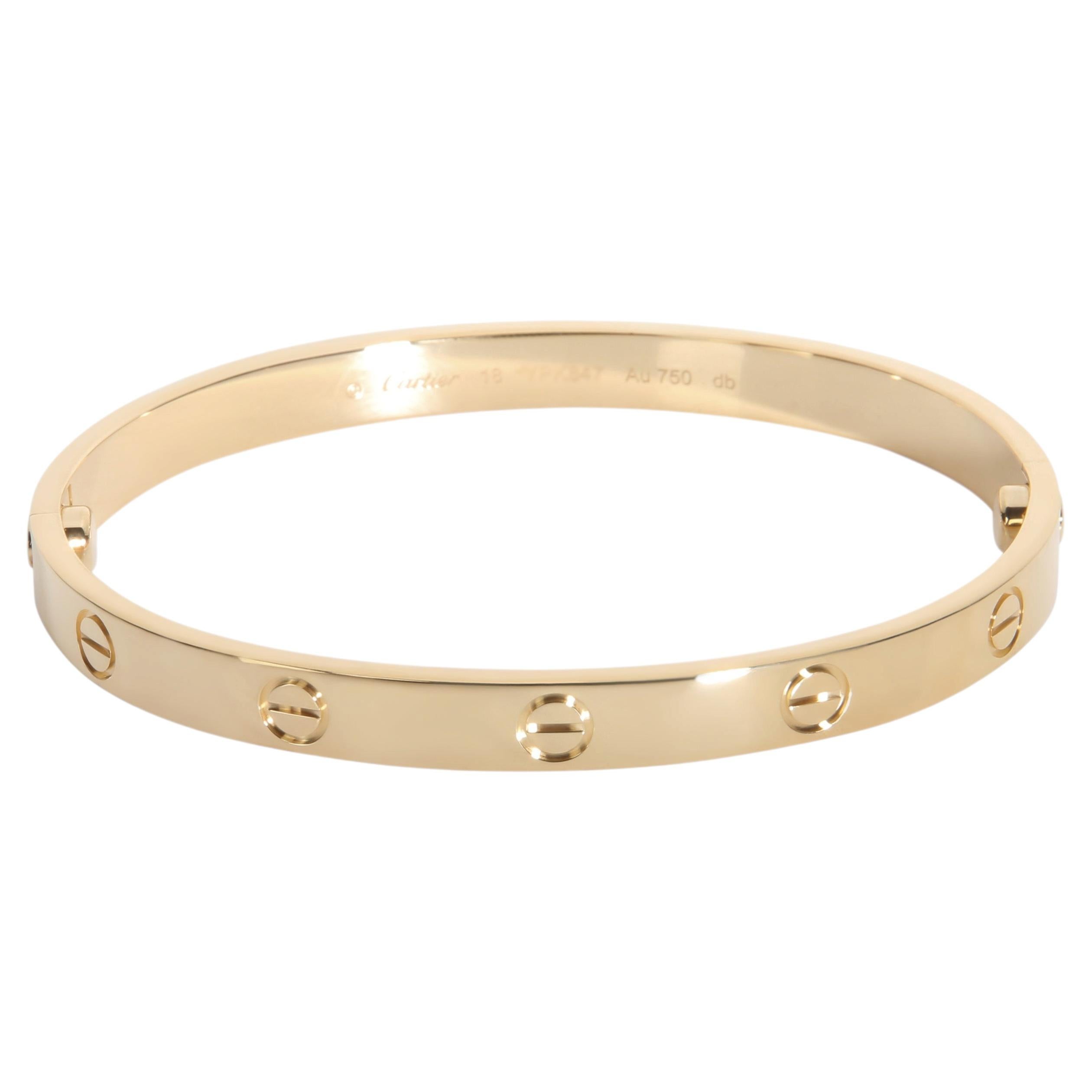 Cartier Yellow Gold Love Bracelet For Sale