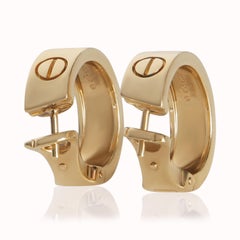 Cartier Yellow Gold Love Classic Model Hoop Earrings