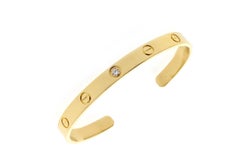 Cartier Yellow Gold Love Cuff Bangle Bracelet