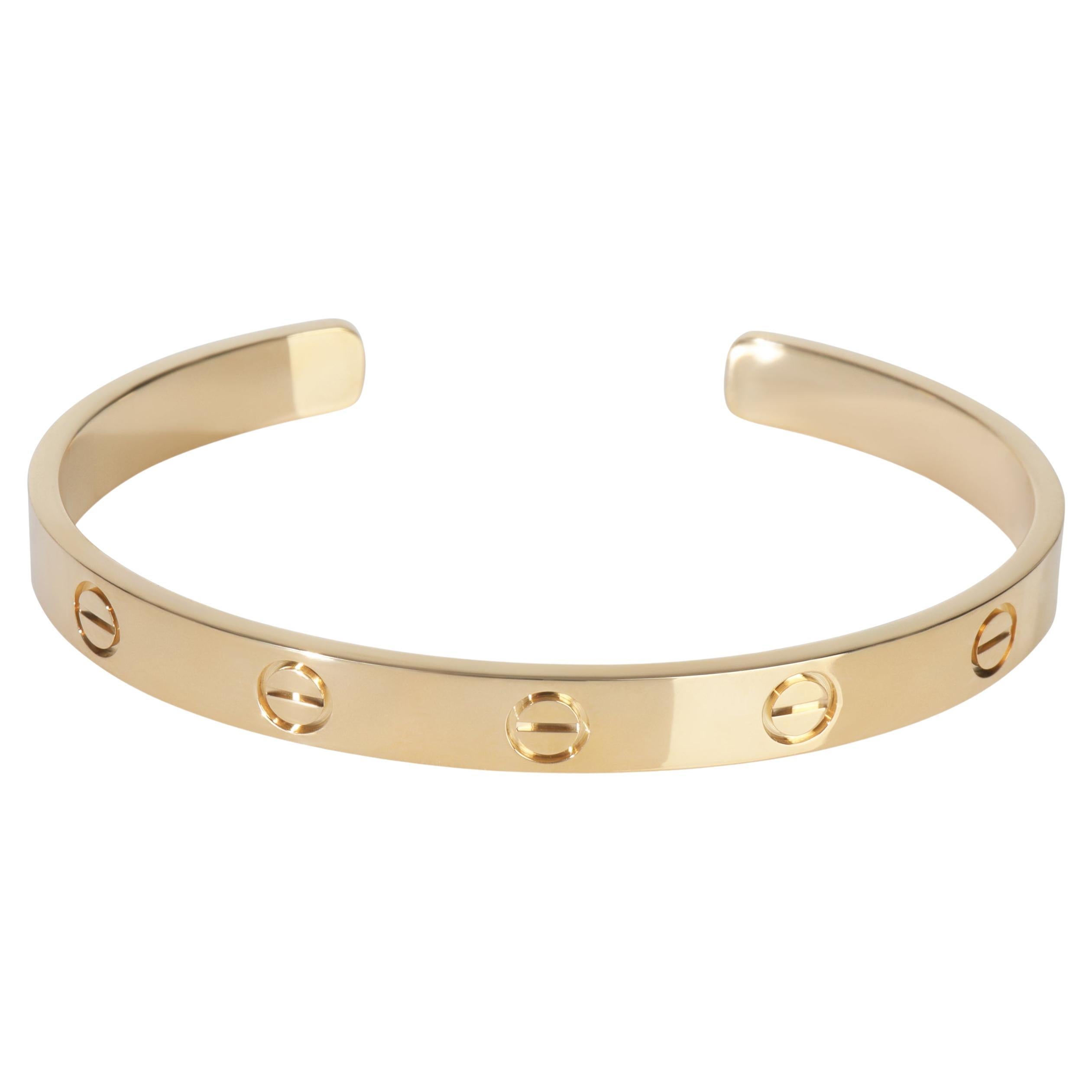 Cartier Yellow Gold Love Cuff Bracelet