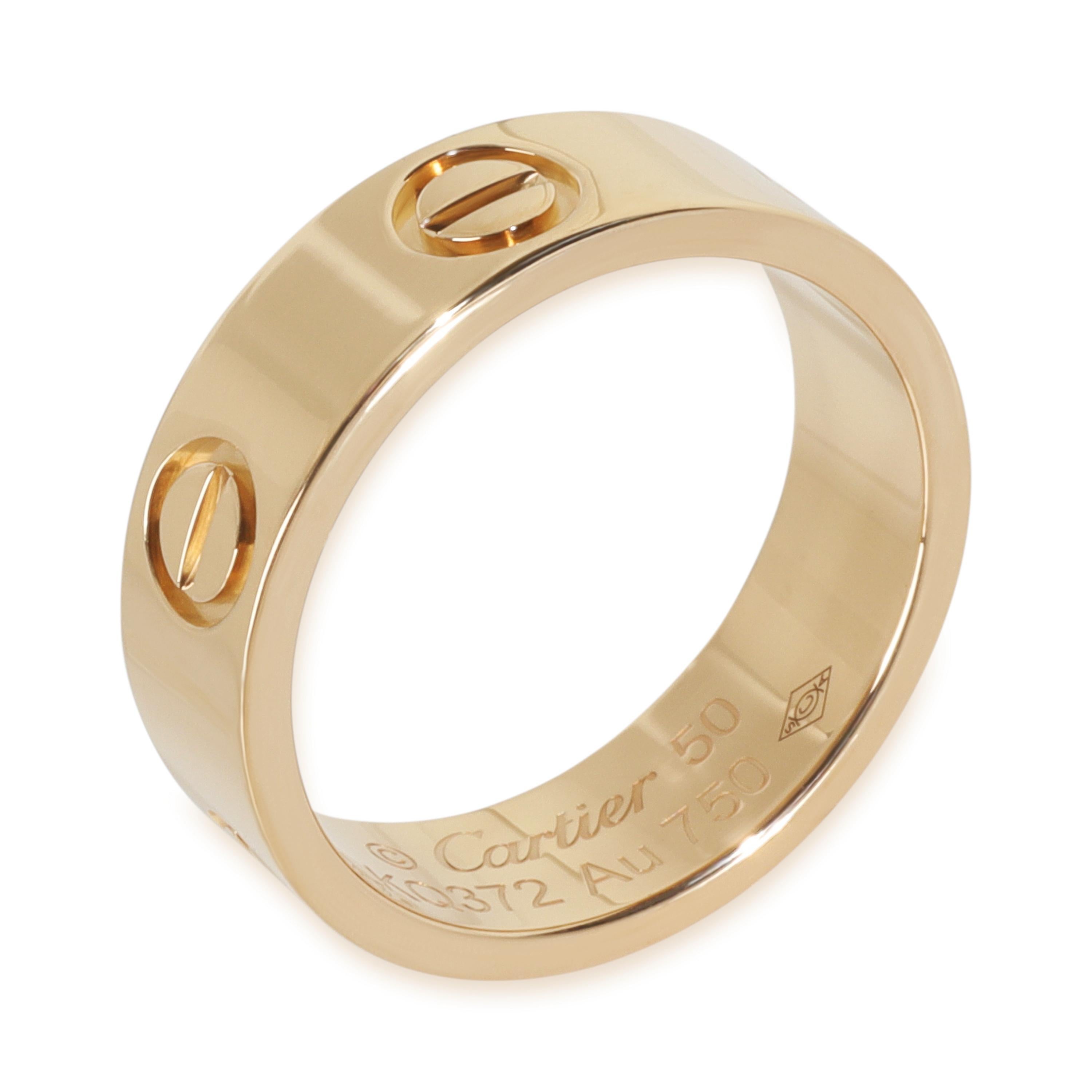 Cartier Gelbgold  Liebesring im Zustand „Hervorragend“ im Angebot in New York, NY