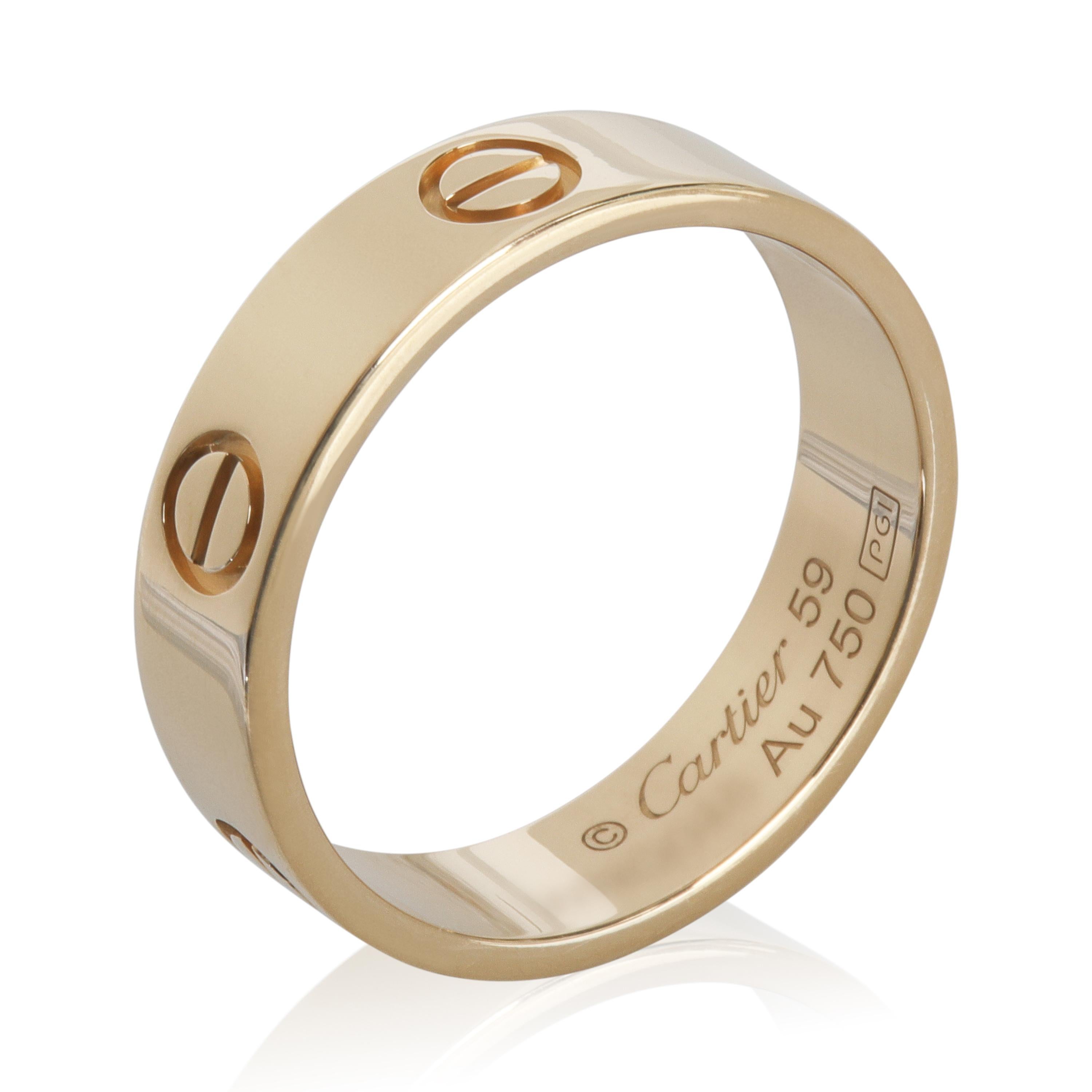 Cartier Gelbgold  Liebesring im Zustand „Hervorragend“ im Angebot in New York, NY