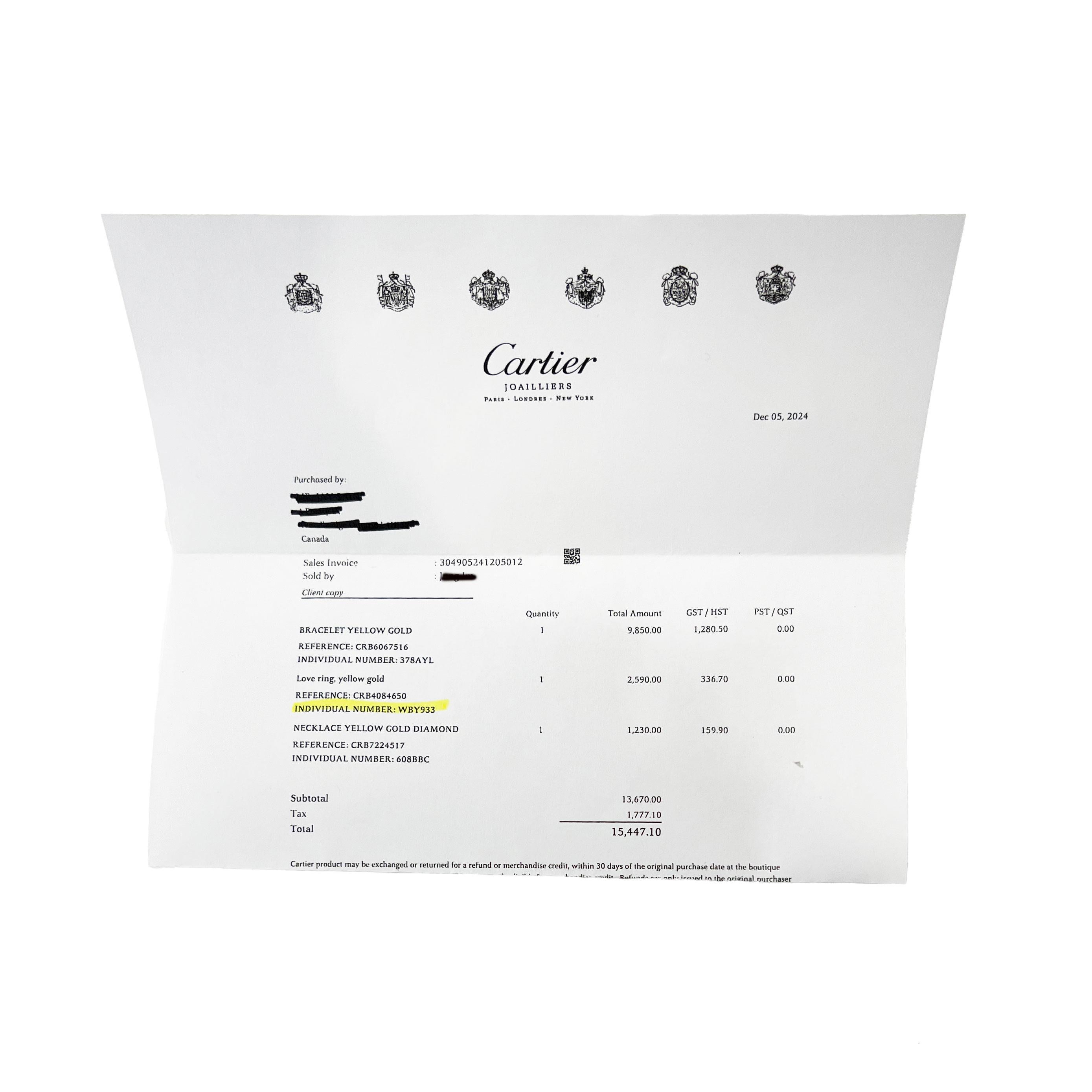 Or jaune de Cartier  Anneau d'amour Unisexe en vente
