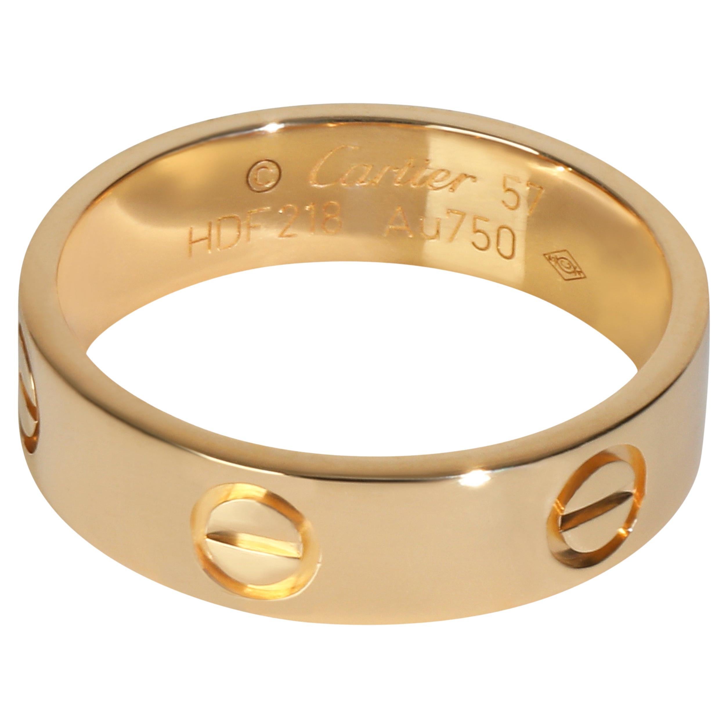 Cartier Yellow Gold Love Ring