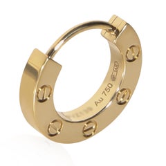 Cartier Yellow Gold Love Single Hoop Single Earring
