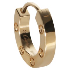 Cartier Yellow Gold Love Single Hoop Single Earring