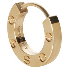 Cartier Yellow Gold Love Single Hoop Single Earring