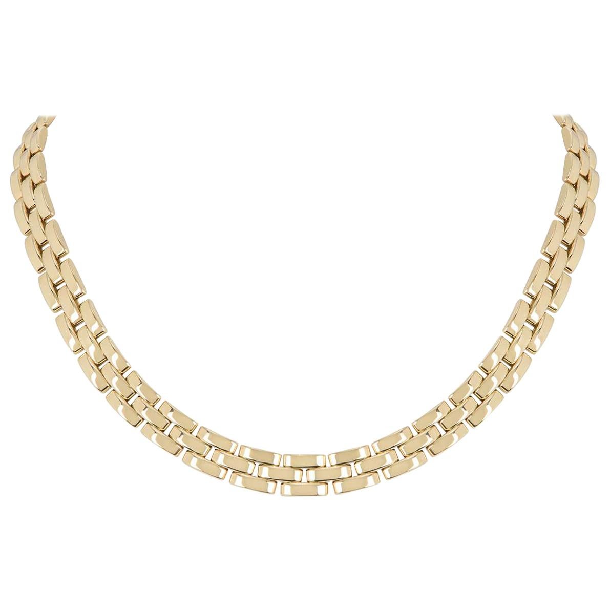 Cartier Yellow Gold Maillon Panthere Necklace