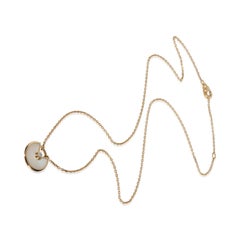 Cartier Yellow Gold Mother Of Pearl & Diamond Extra Small Model Amulette Pendant