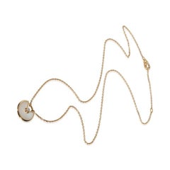 Cartier Yellow Gold Mother Of Pearl & Diamond Extra Small Model Amulette Pendant