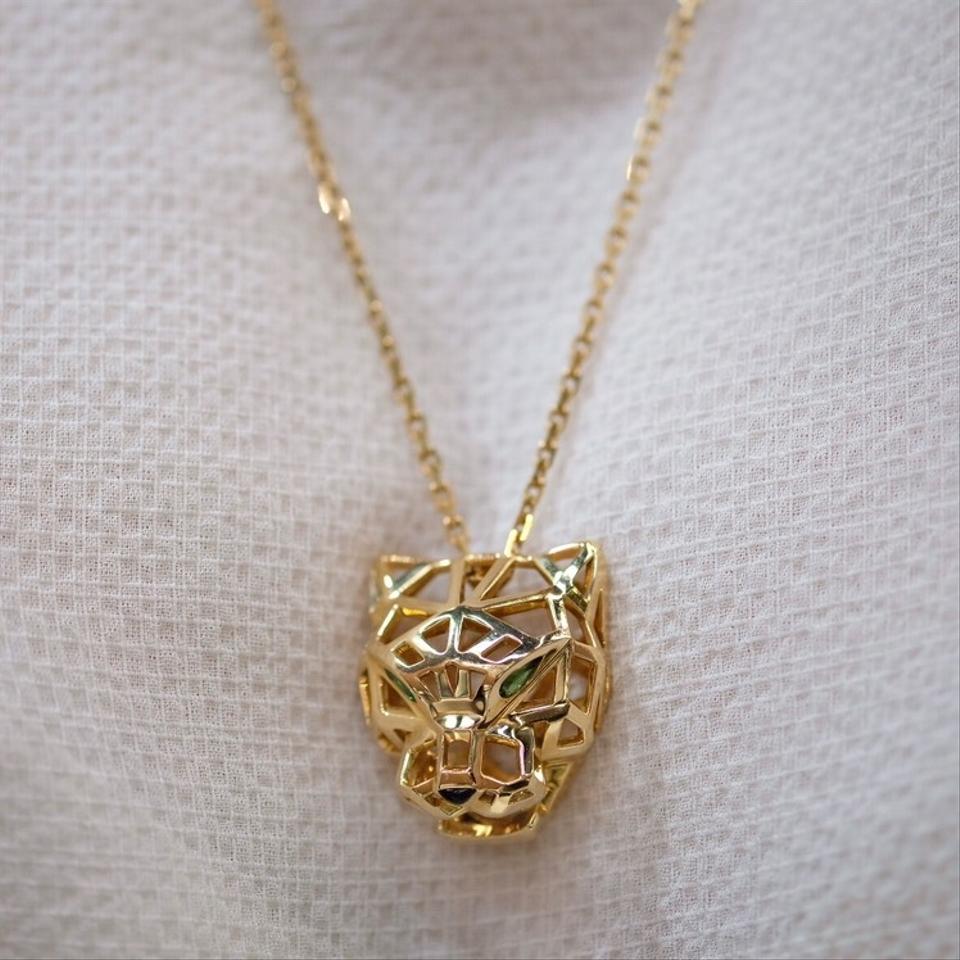 cartier gold panther necklace