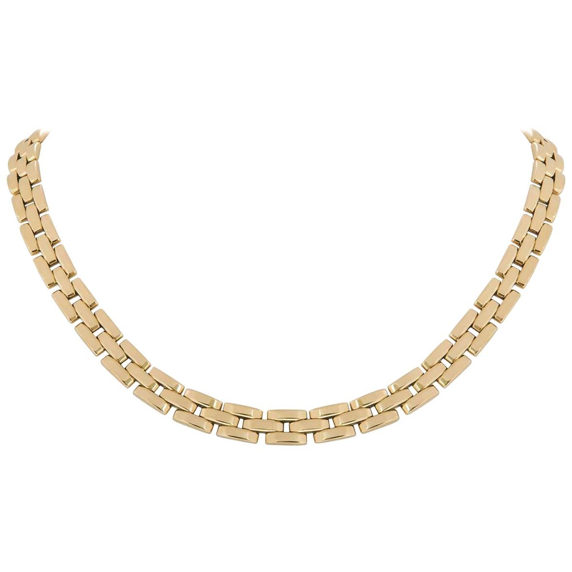 Cartier Yellow Gold Panther Maillon Necklace
