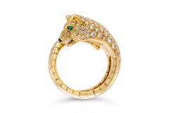 Cartier Yellow Gold Panthere Bypass Ring