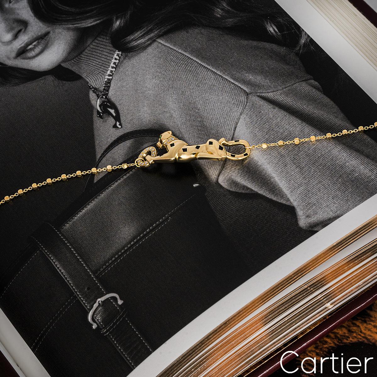 Round Cut Cartier Yellow Gold Panthere de Cartier Bracelet B6064518