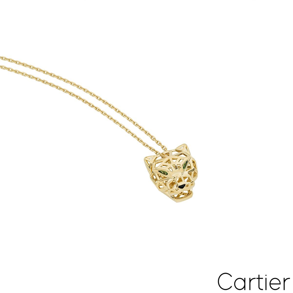 Taille ronde Collier Panthère De Cartier en or jaune N7424210 en vente