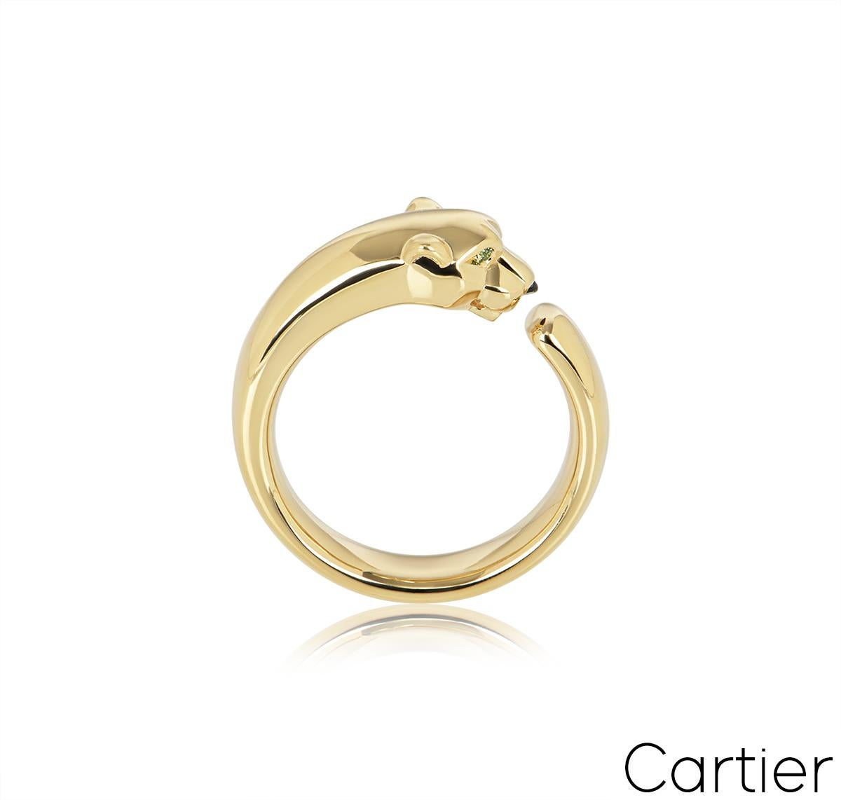Taille brillant Bague Panthère de Cartier en or jaune B4230157 en vente