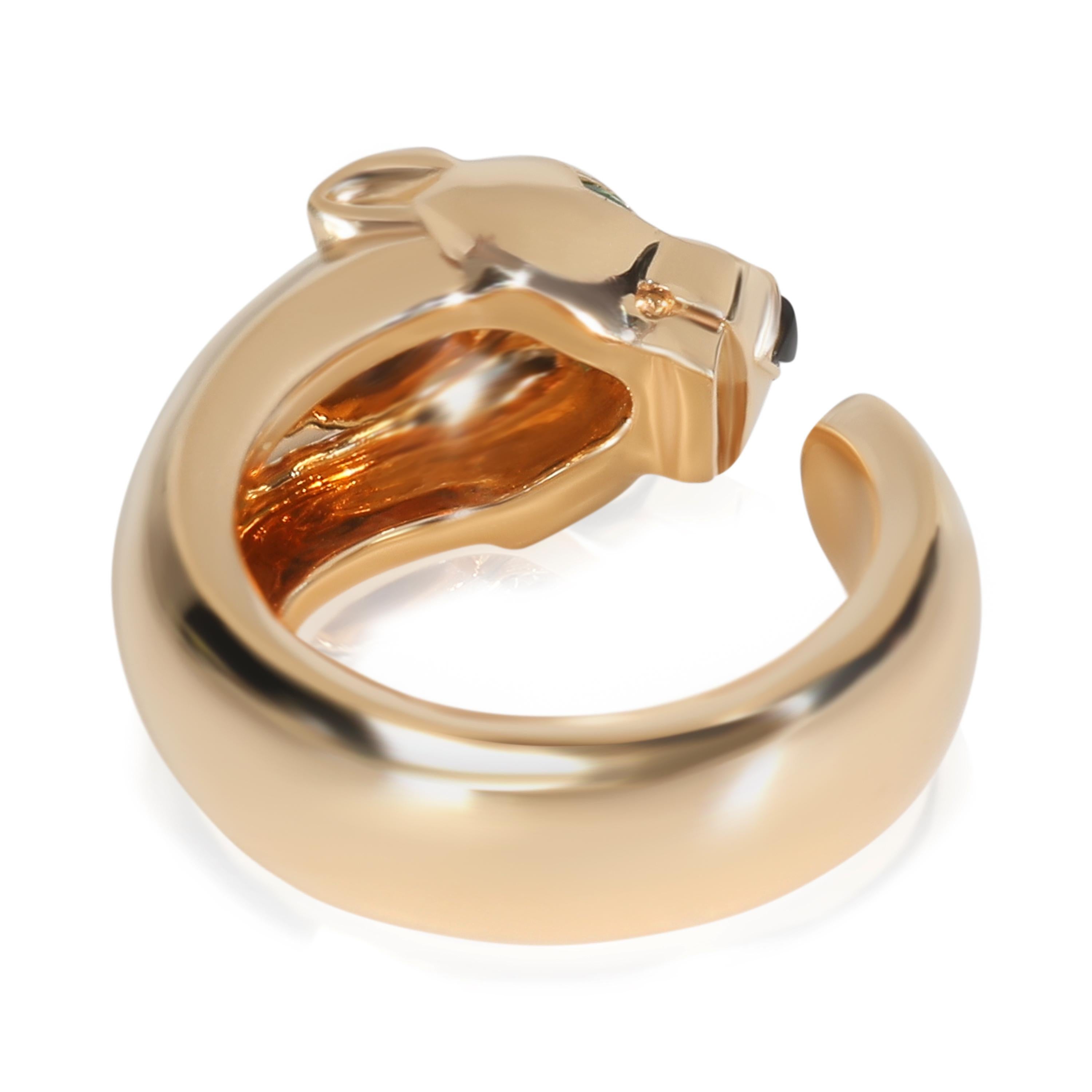 Cartier Gelbgold  Panthere de Cartier Ring im Zustand „Hervorragend“ im Angebot in New York, NY