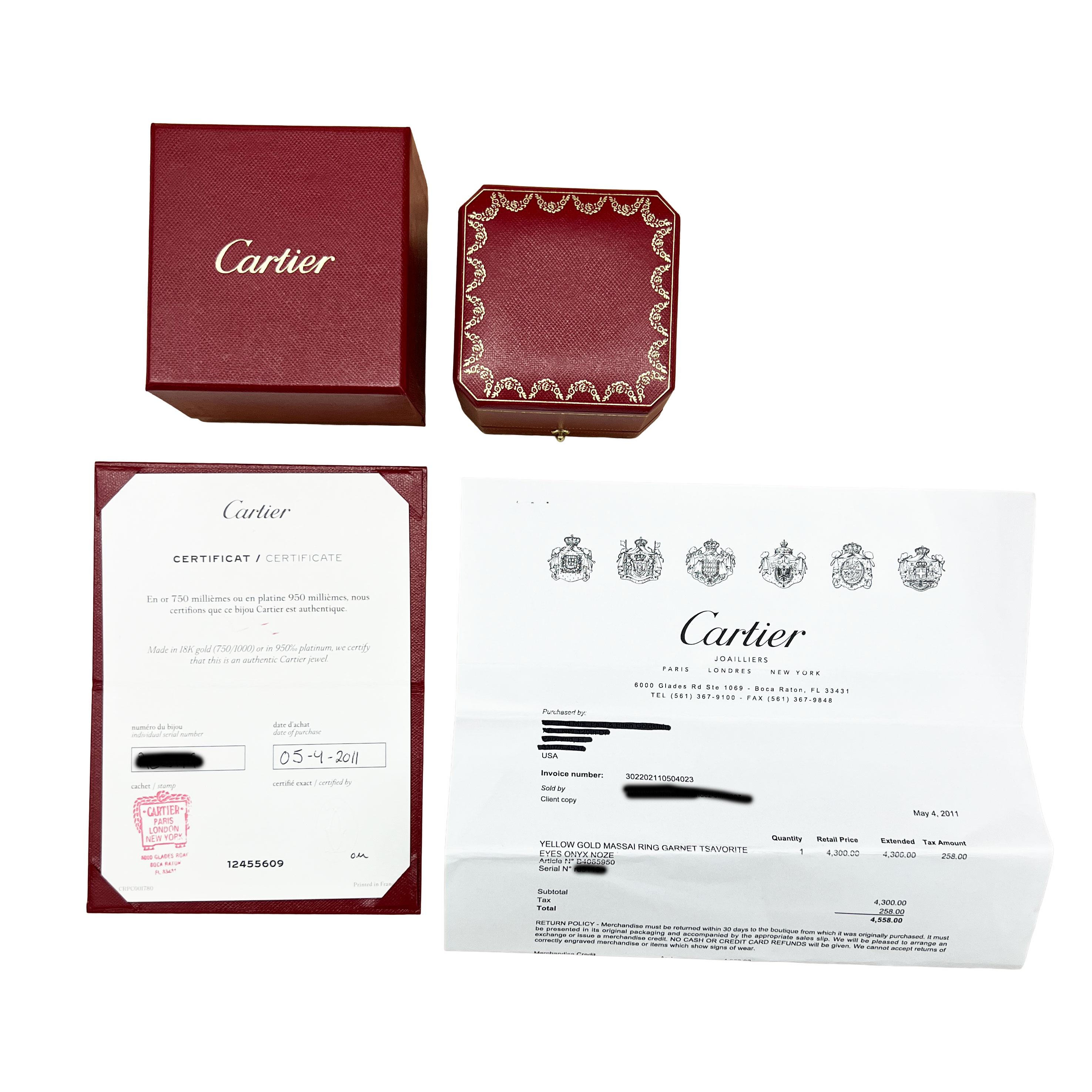 Cartier Gelbgold  Panthere de Cartier Ring im Angebot 1