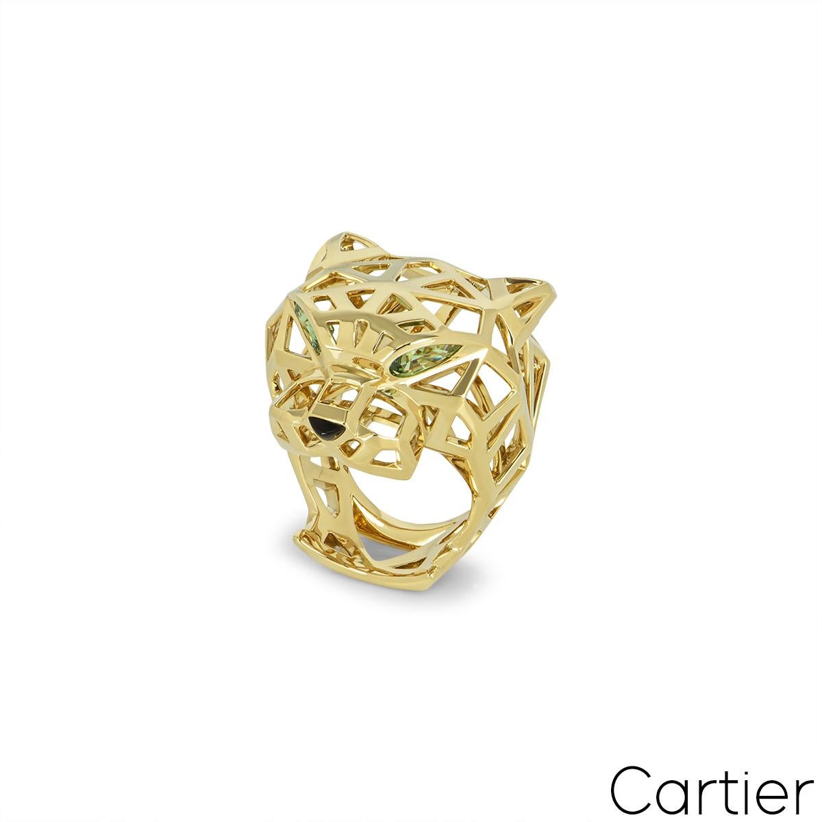 Cartier Yellow Gold Panthere De Cartier Ring N4722557 In Excellent Condition In Mayfair, London, London