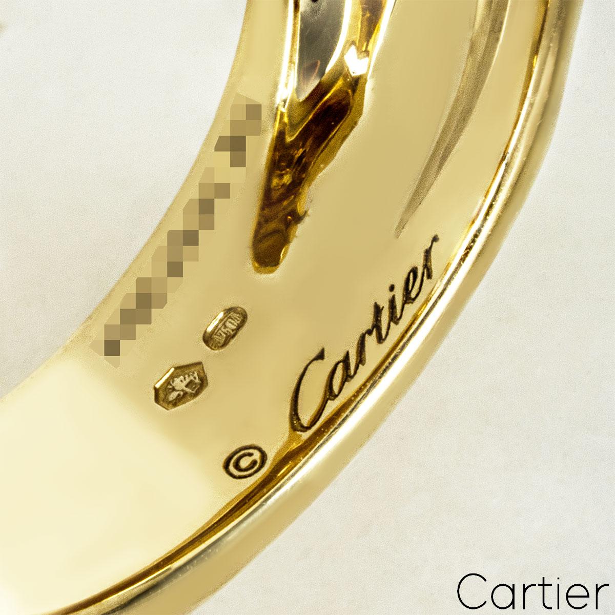 Cartier Yellow Gold Panthere Ring Size 54 B4074154 3