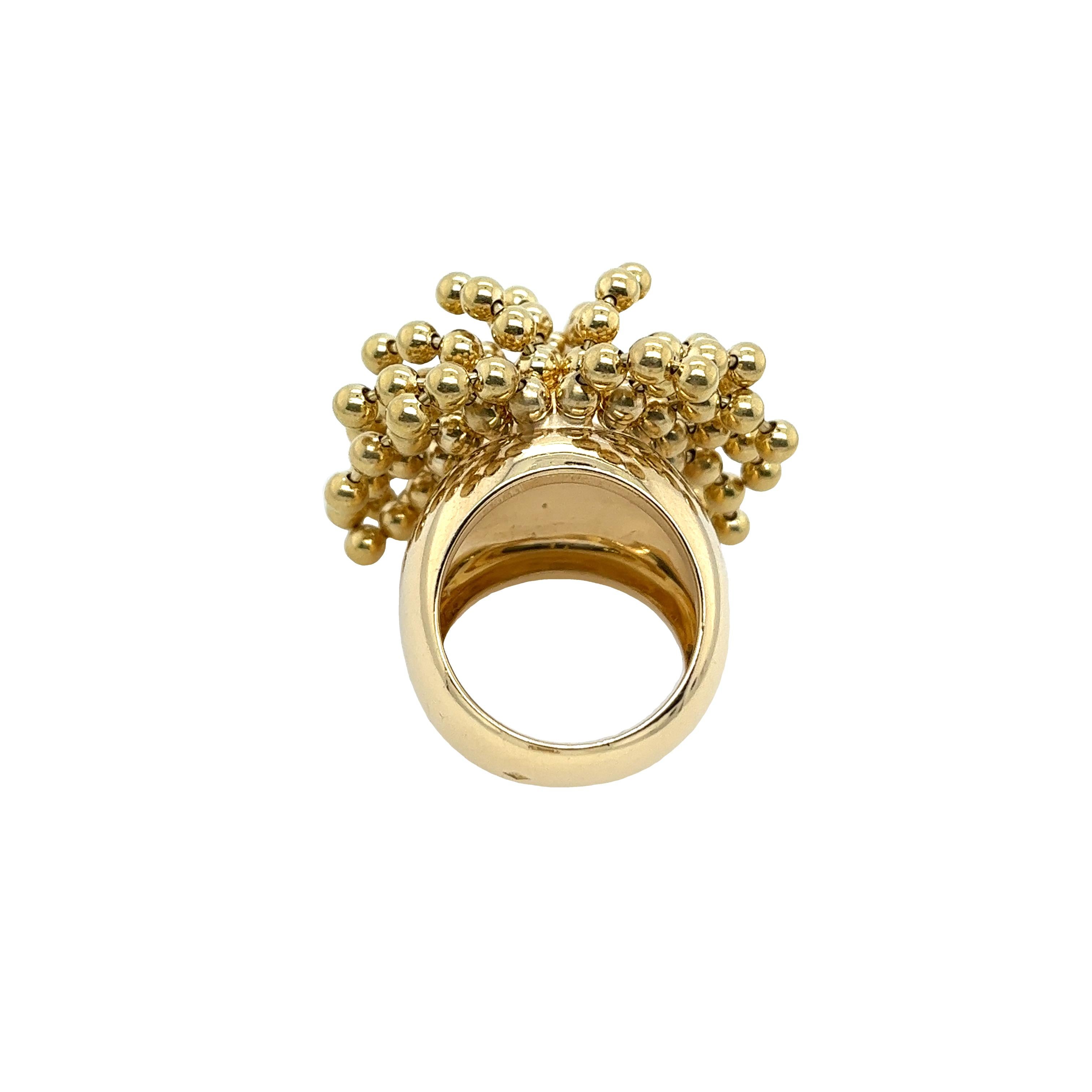 Cartier Paris Nouvelle Vague Perreque Ring aus Gelbgold in 18 Karat Gelbgold (Art déco)