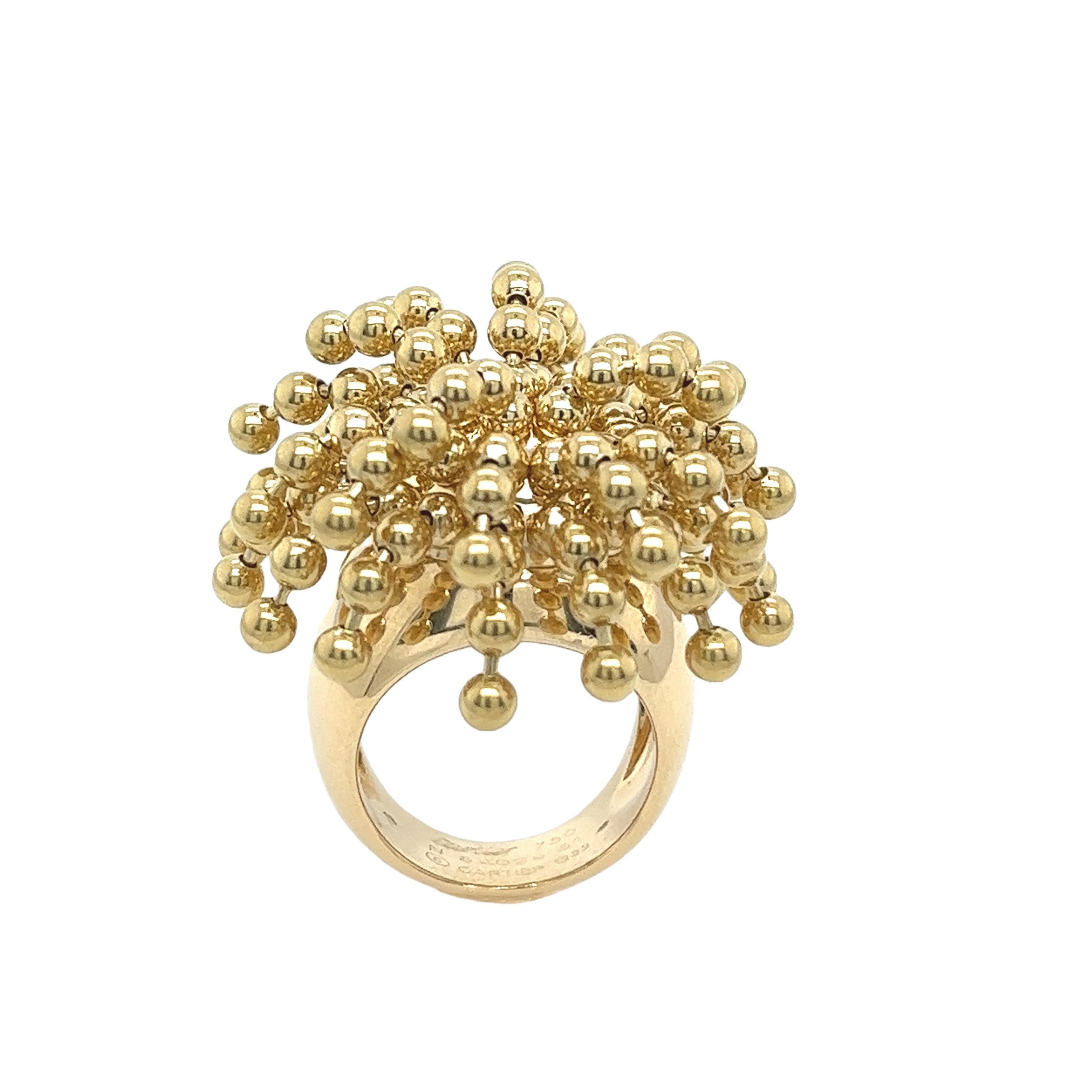 Cartier Paris Nouvelle Vague Perreque Ring aus Gelbgold in 18 Karat Gelbgold Damen