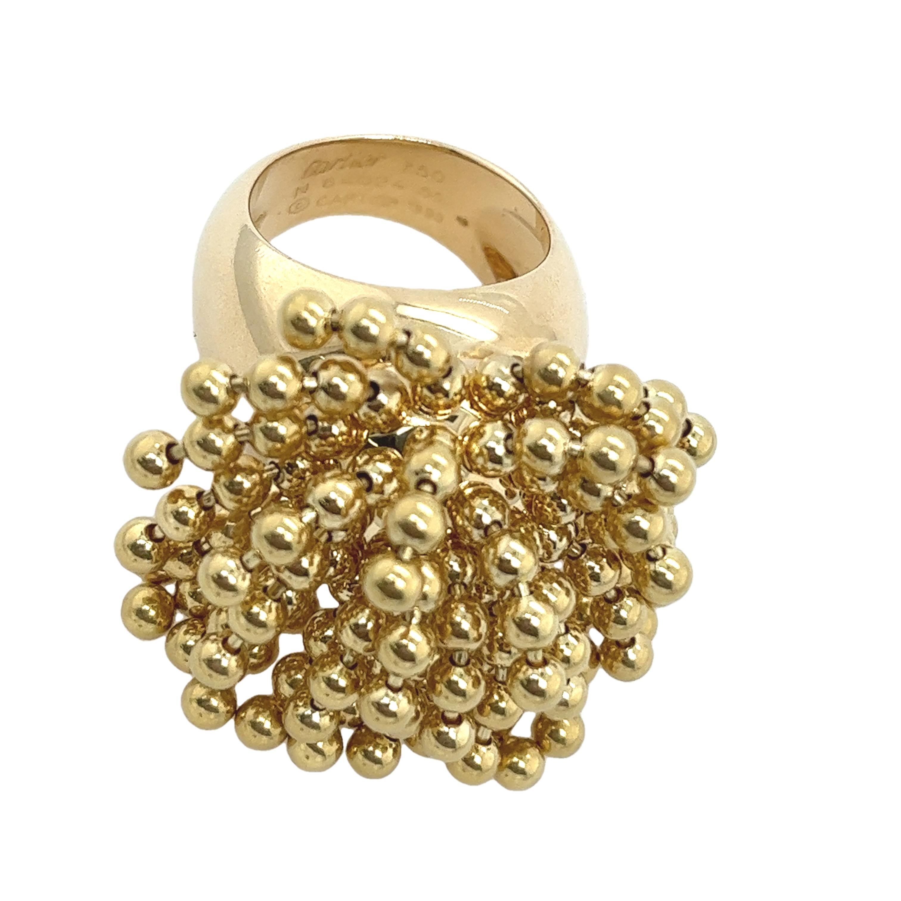 Cartier Paris Nouvelle Vague Perreque Ring aus Gelbgold in 18 Karat Gelbgold 2