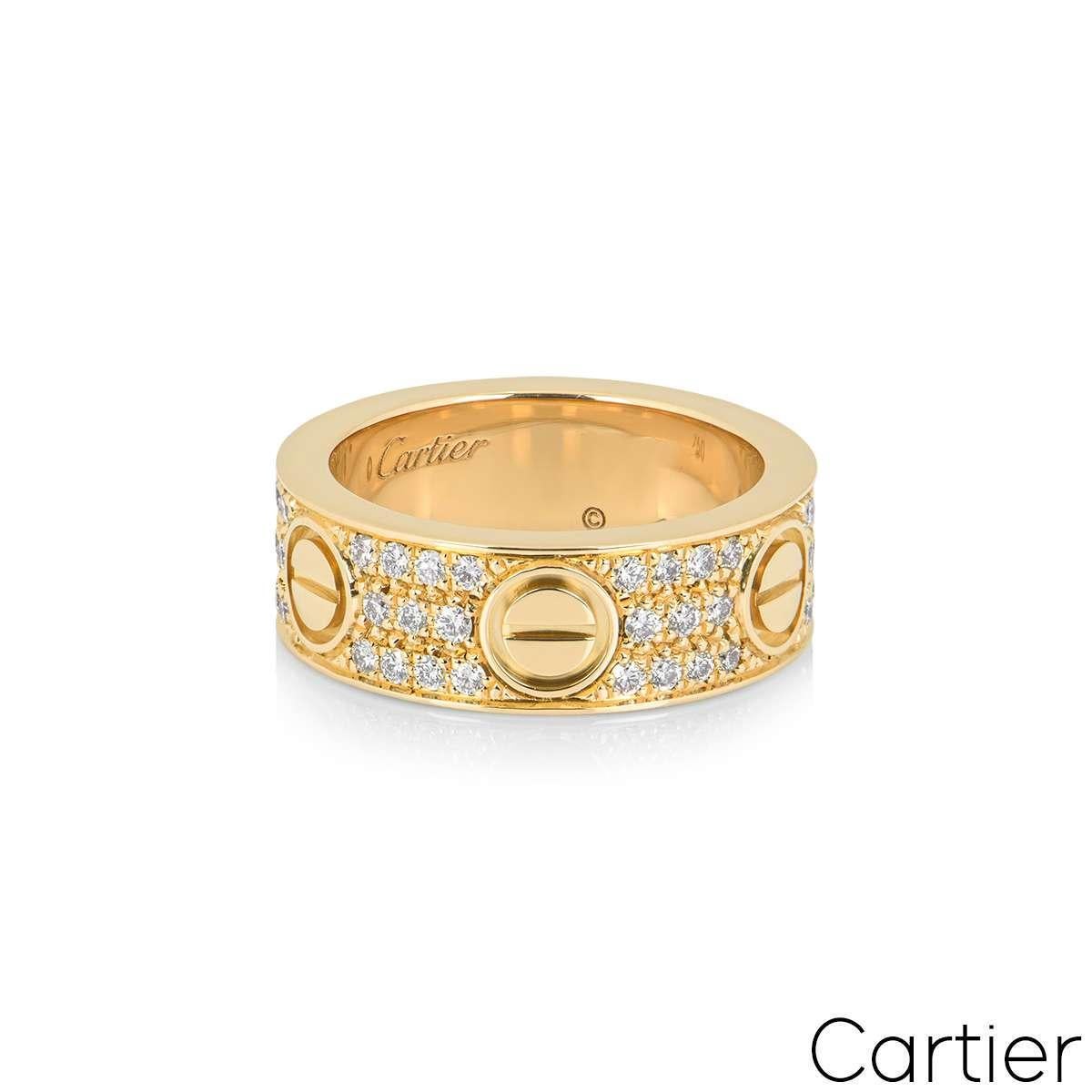 cartier love ring with diamonds