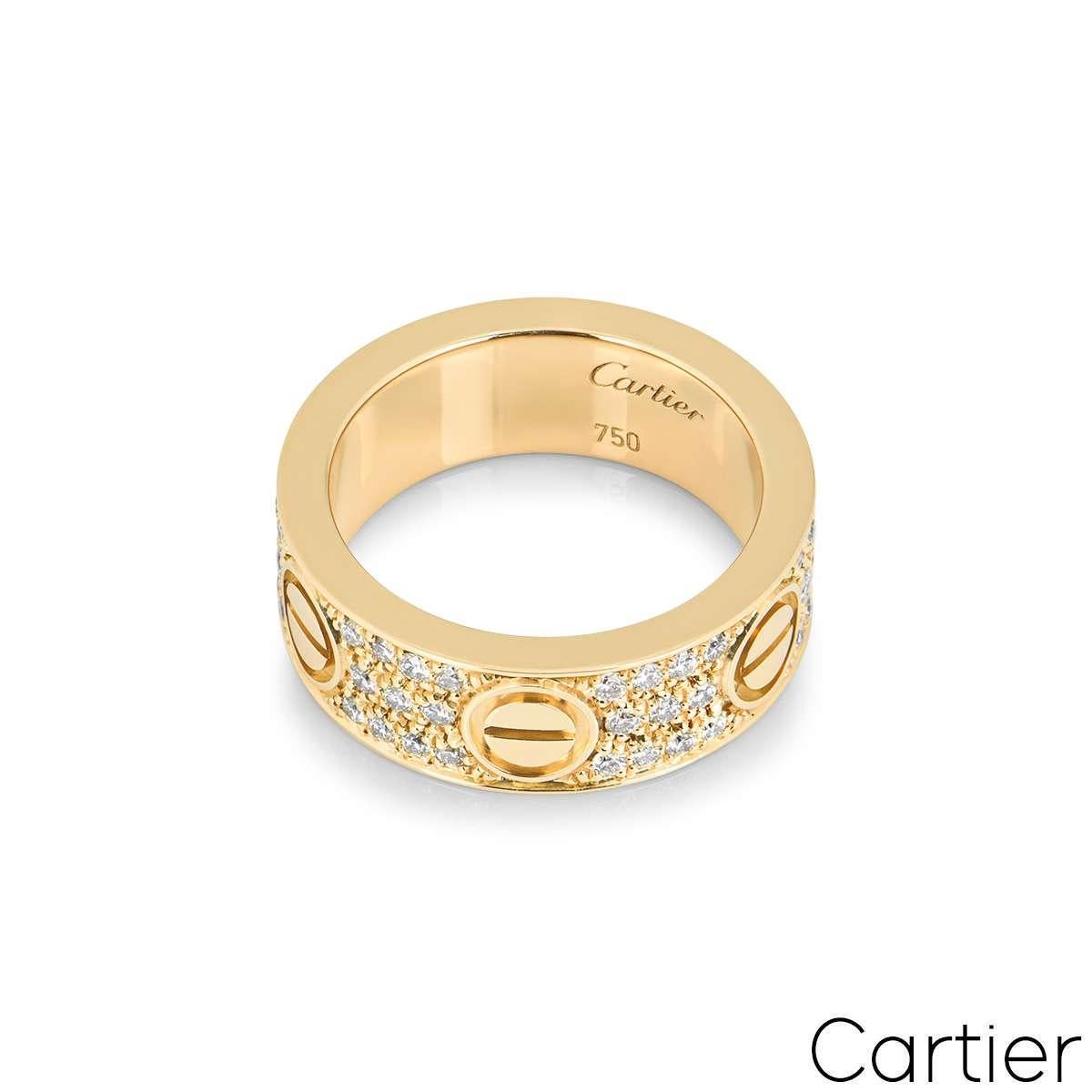 cartier ring mit einem stein