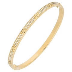 Cartier Bracelet Love SM en or jaune pavé de diamants