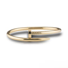 Cartier Yellow Gold Plain Juste Un Clou Bracelet Size 16 B6048216